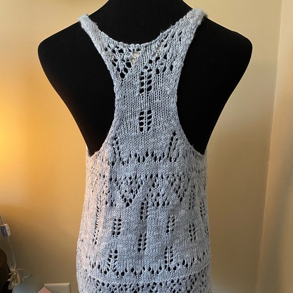 Grey Hollister Sweater Tank Top - Picture 3 of 7